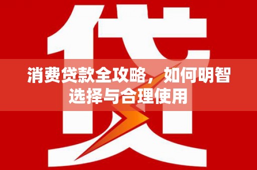 蒙城消费贷款全攻略，如何明智选择与合理使用