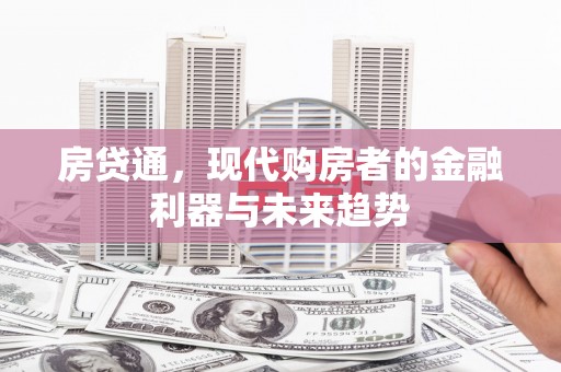 蒙城房贷通，现代购房者的金融利器与未来趋势