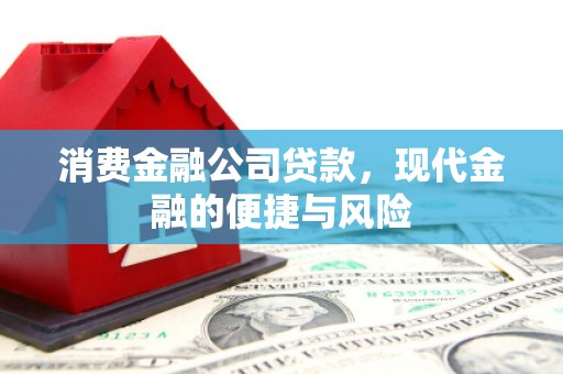 蒙城消费金融公司贷款，现代金融的便捷与风险