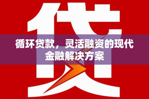 蒙城循环贷款，灵活融资的现代金融解决方案
