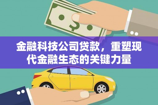 蒙城金融科技公司贷款，重塑现代金融生态的关键力量