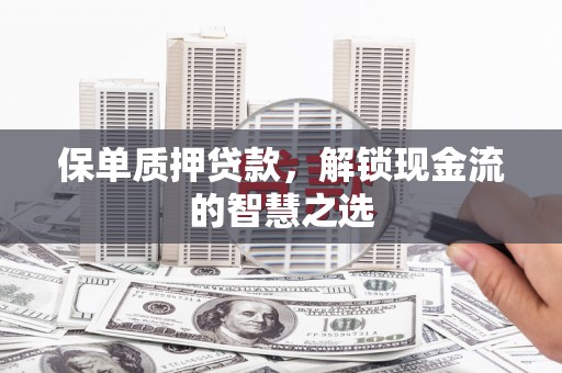 蒙城保单质押贷款，解锁现金流的智慧之选